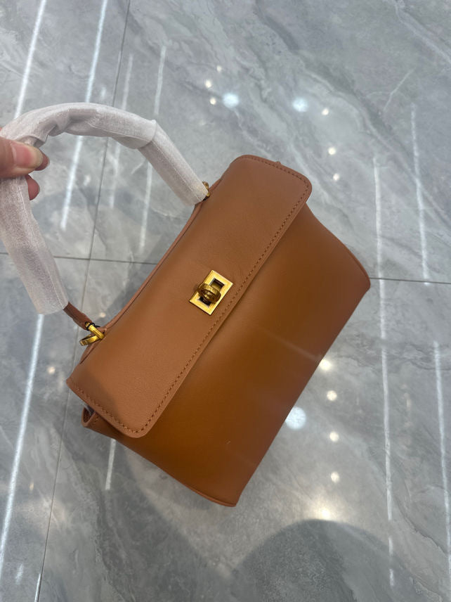 With Gift Box First Layer Calfskin Callie Underarm Large Women's Shoulder Bag