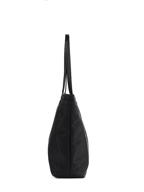 Women's Gift Portable Nylon Cloth Black Shopping Women's Handbag