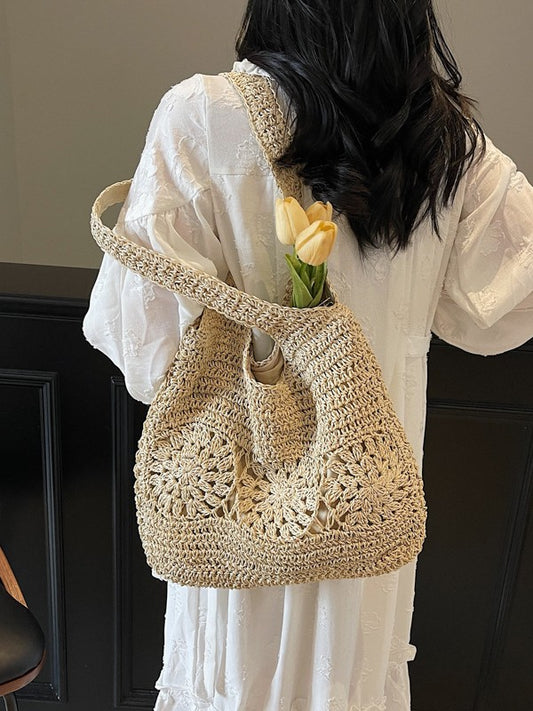 Simple Hollowed Fashion Woven Mori Leisure Handbags