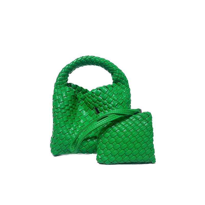 Women's Pretty Spinach Sailor Hand-woven Portable Women's Handbag