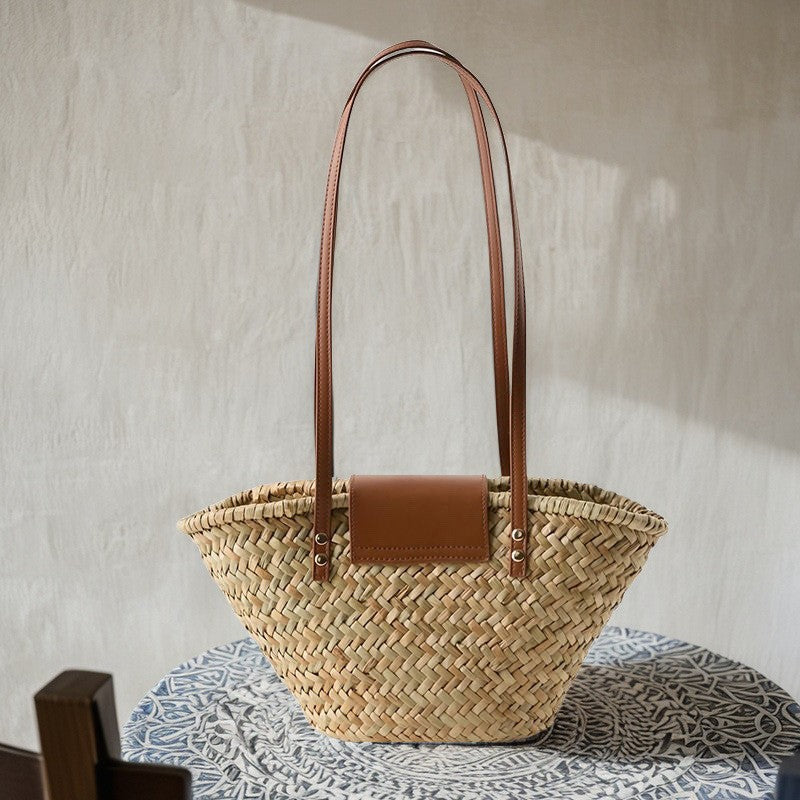 Women's Water Plants Woven Holiday French Style Women's Handbag