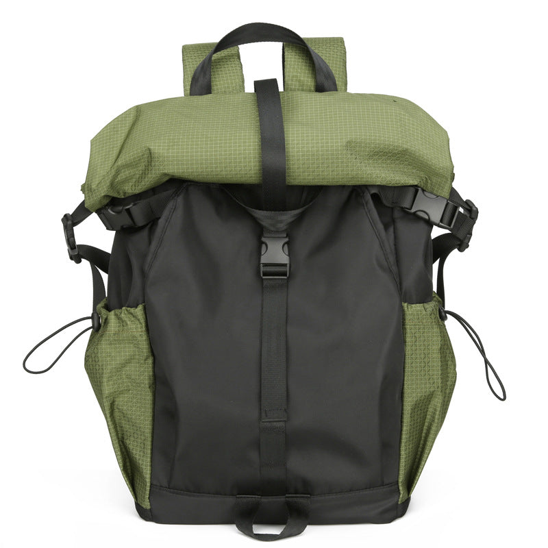 Men's Cycling Foldable Curved Edge Mechanical Style Male Leisure Backpack