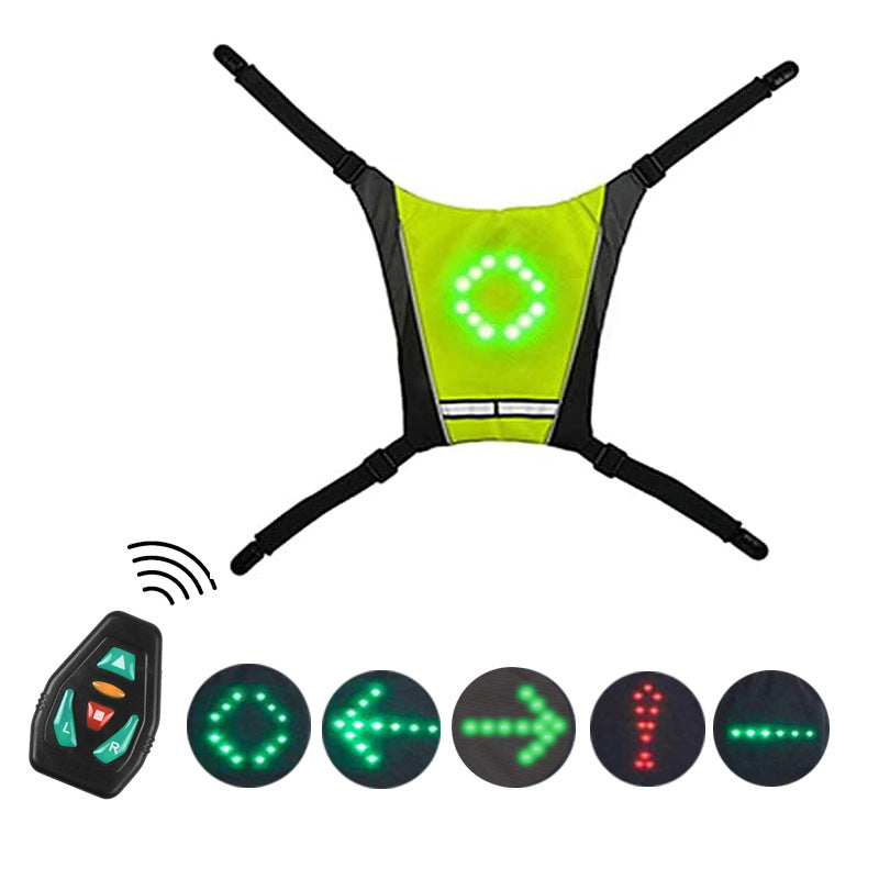 Control Luminous Pendant Clip Turn Signal Safety Riding Sport Waist Bag, Accessory Bag