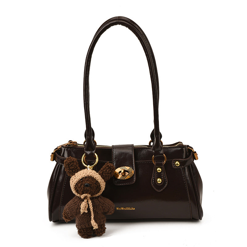 Women's Baguette For Winter Advanced Texture Light Luxury Women's Shoulder Bag