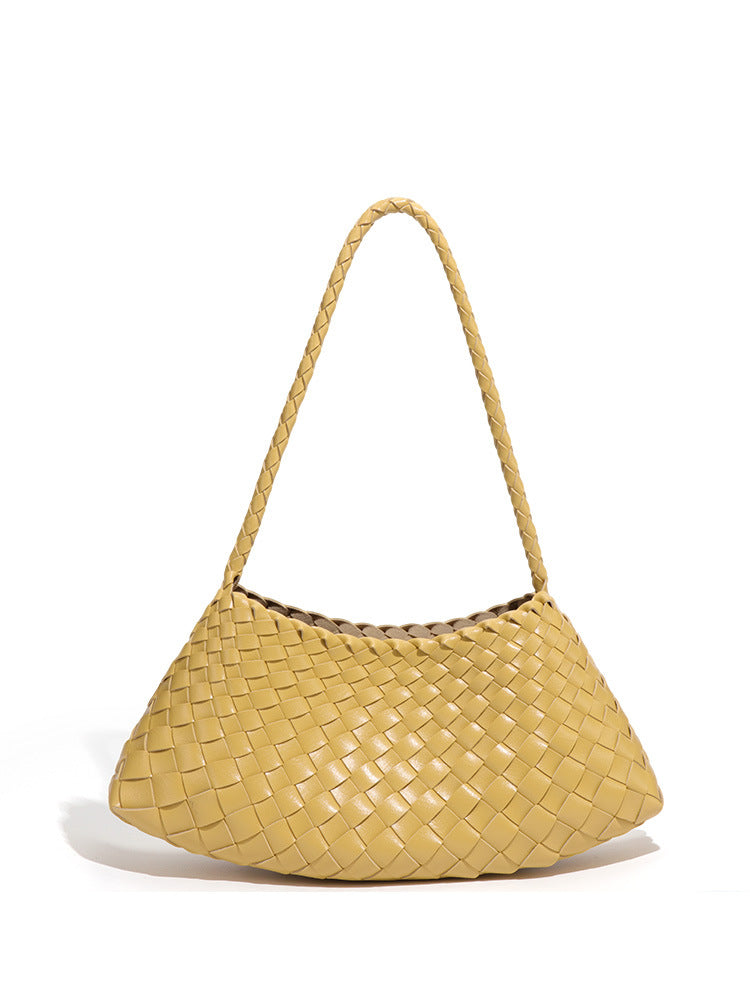 Vegetable Basket Simple Moon Commuter Portable Women's Shoulder Bag