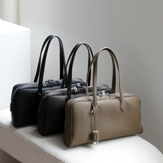 Women's High-grade First Layer Cowhide Victoria Genuine Women's Handbag