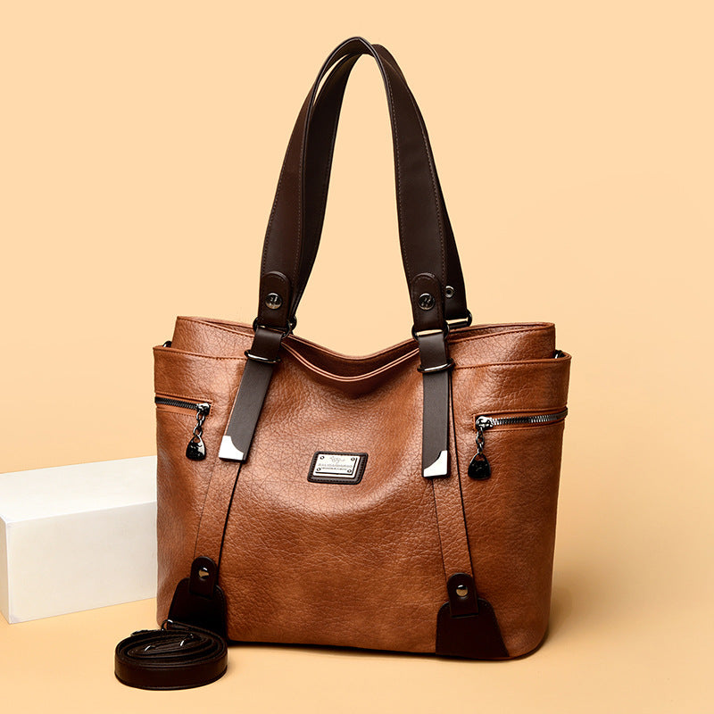 Women's Retro Simple Large Capacity Totes Portable Bags