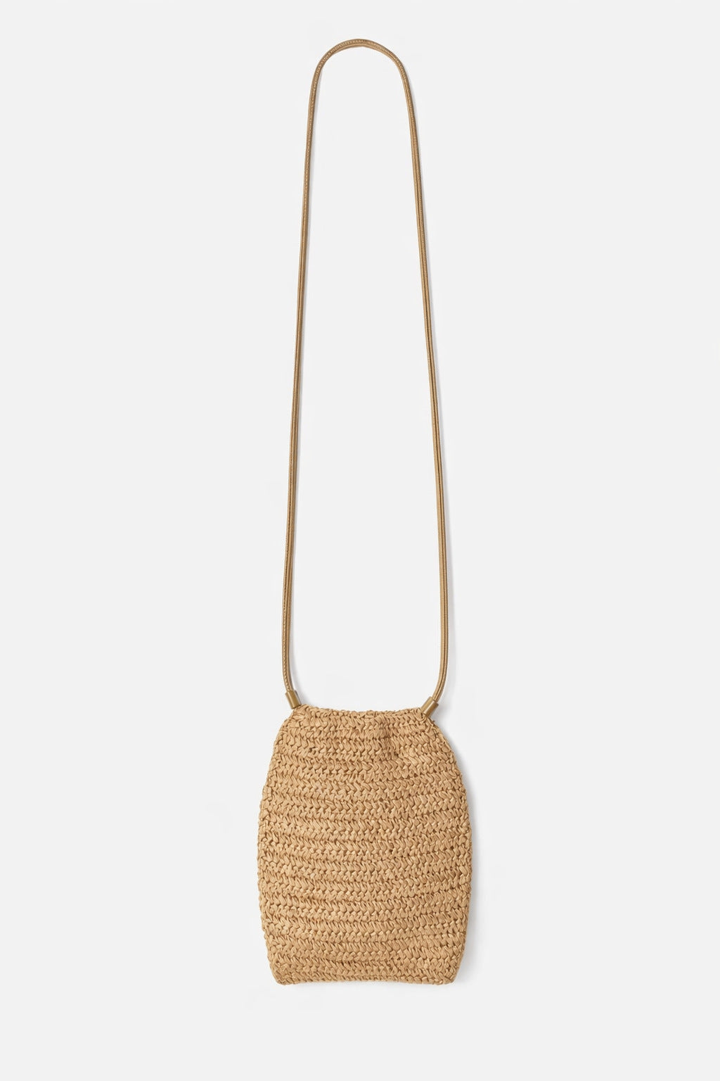 Women's Drawstring Straw Mini Woven Summer Beach Phone Bags