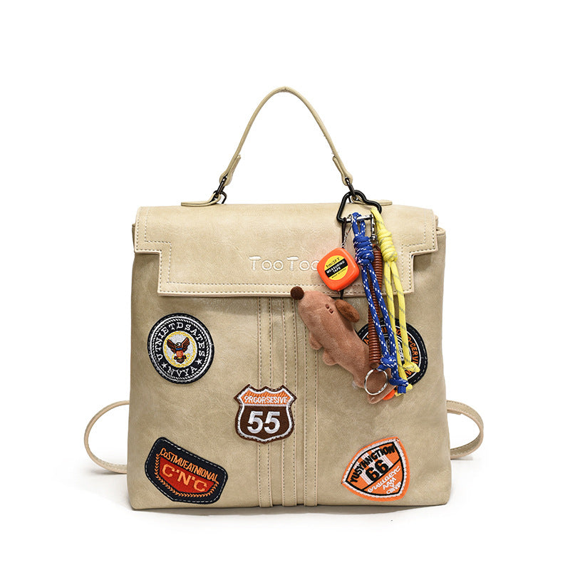 Women's Commuter Retro Large Capacity College Style Women's Messenger Bag