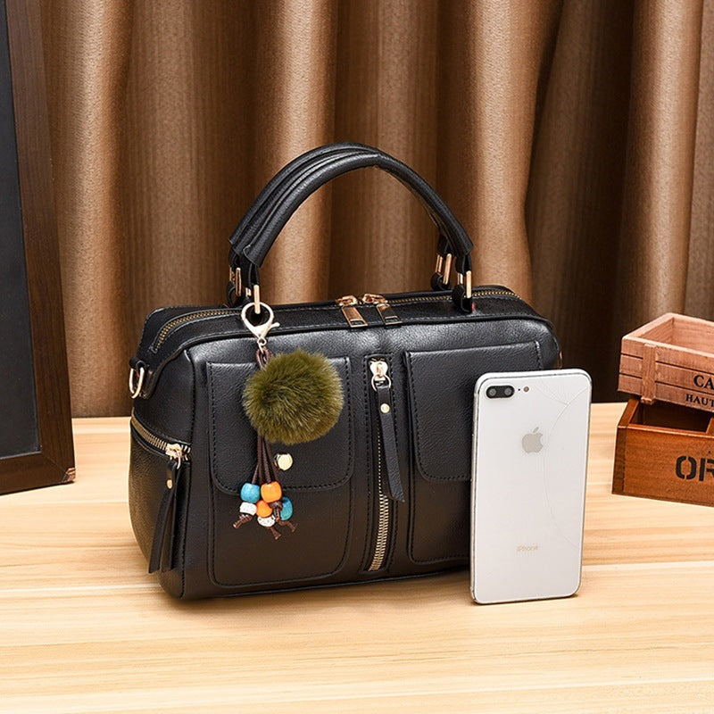 Stylish Women's Fashion Trendy Leather Pillow Shoulder Bags
