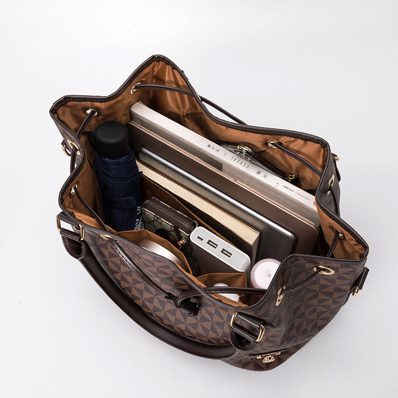Women's Large Capacity Printed Korean Fashion Commuter Women's Handbag