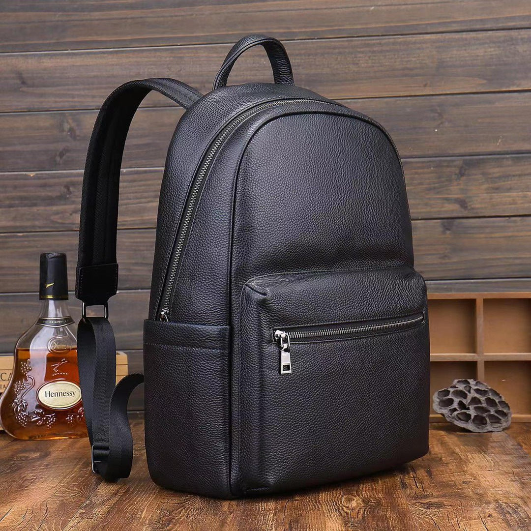 Men's Layer Leather Trip Large Capacity Computer Bags