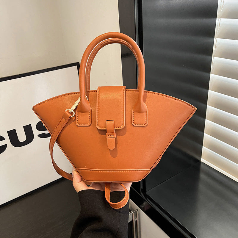 Women's Style Retro Popular Fan Classic Pure Color Trendy Elegant Women's Shoulder Bag