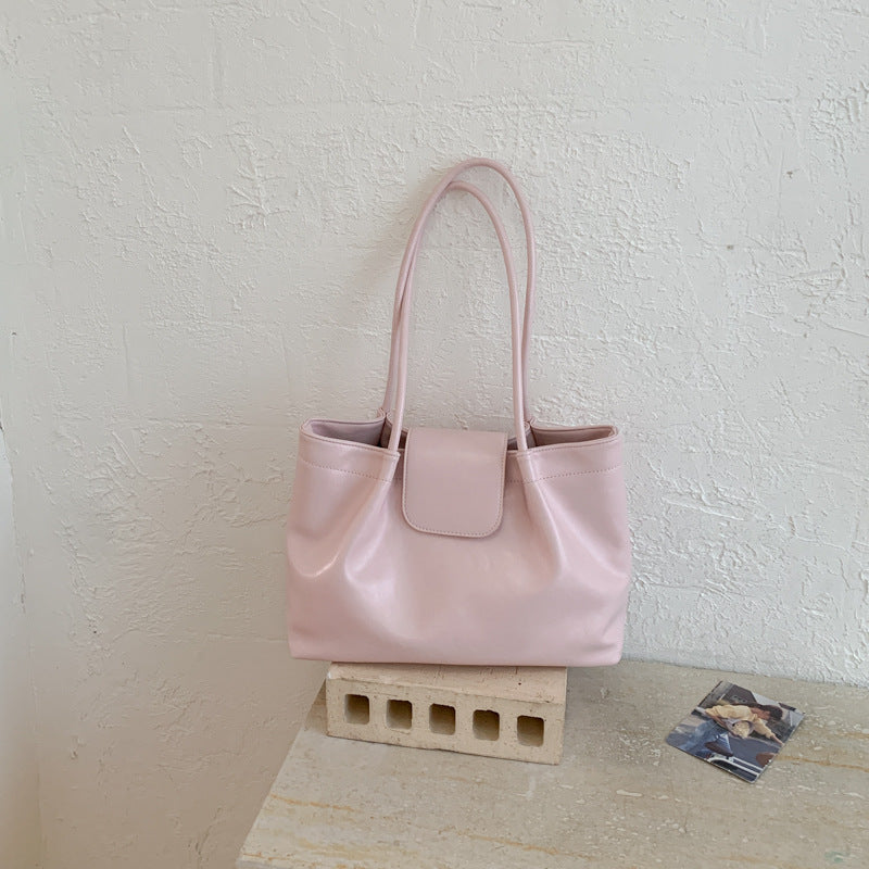 Women's Textured Commuter Underarm Spring Large Capacity Retro Women's Shoulder Bag