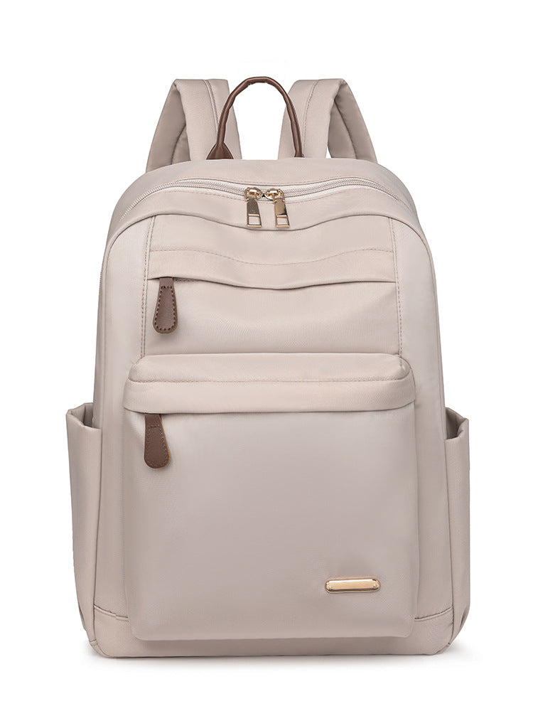 Women's Fashionable Nylon Cloth Lightweight Solid Color Backpacks