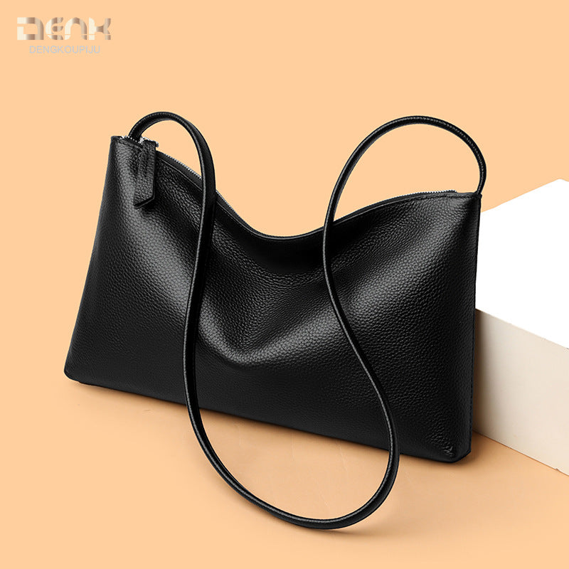 Women's Genuine Leather Fashionable Large Capacity Top Layer Cowhide Bags