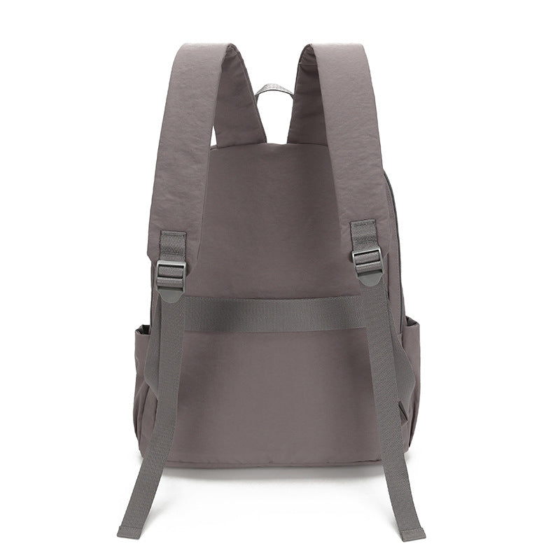 Women's & Men's Solid Color Large Capacity Spring Lightweight Leisure Backpack