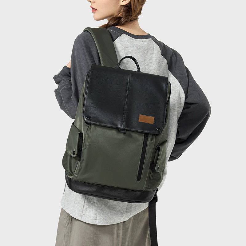 Trendy Fashion Unisex Contrast Color Computer Leisure Backpack