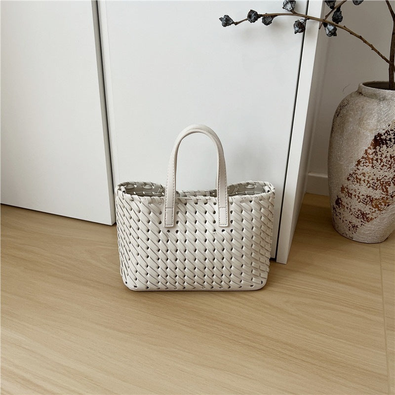 Cabinet High-grade Hand-woven Vegetable Basket Fashion Handbags