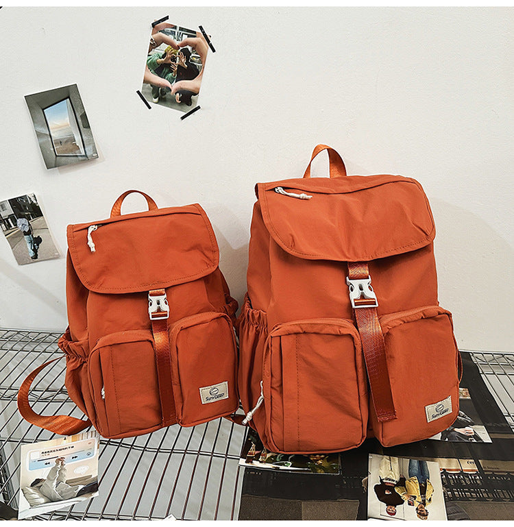 Mountain Minimalist Female Drawstring Niche College Lightweight Leisure Backpack