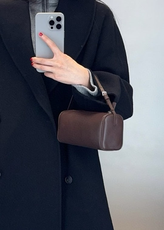 Niche Leather Style Pen High-grade Pencil Women's Handbag