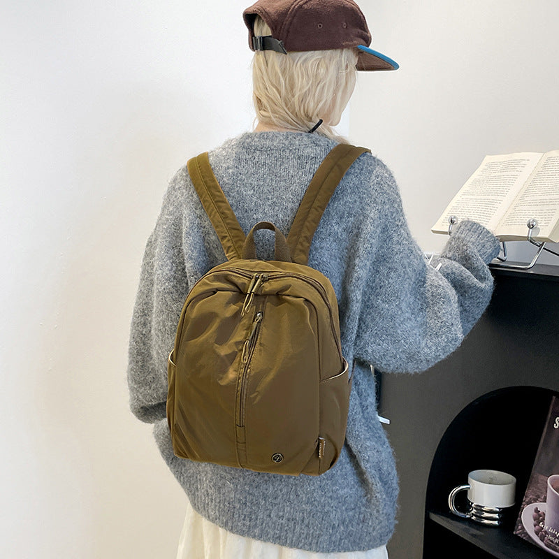 Women's Simple High College Large Capacity High-grade Leisure Backpack
