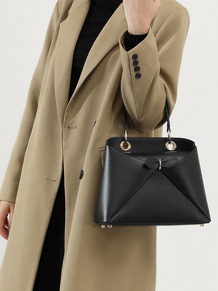 Capacity Bow Design High Sense One Handbags