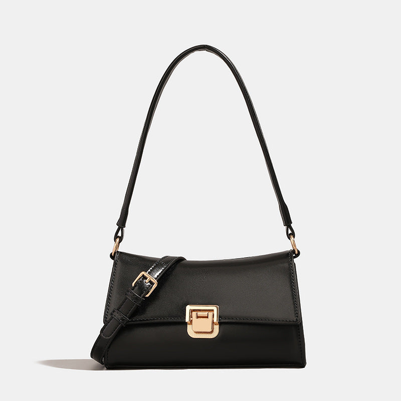 Style Retro Simple Baguette Underarm Design Women's Shoulder Bag