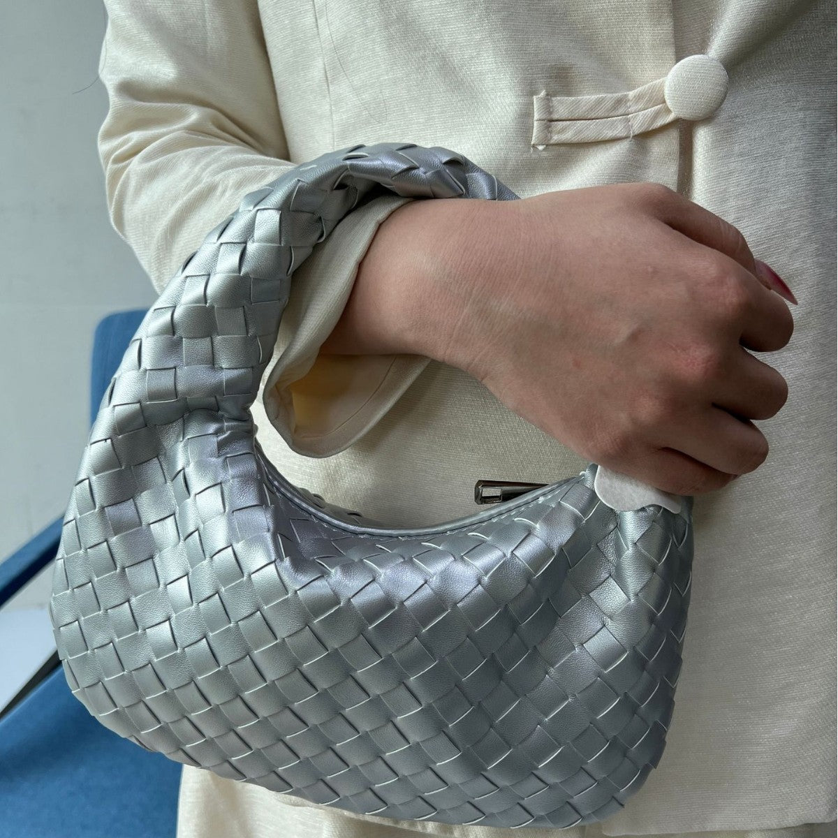 Women's Woven Popular Horn Knotted Portable Underarm Bags