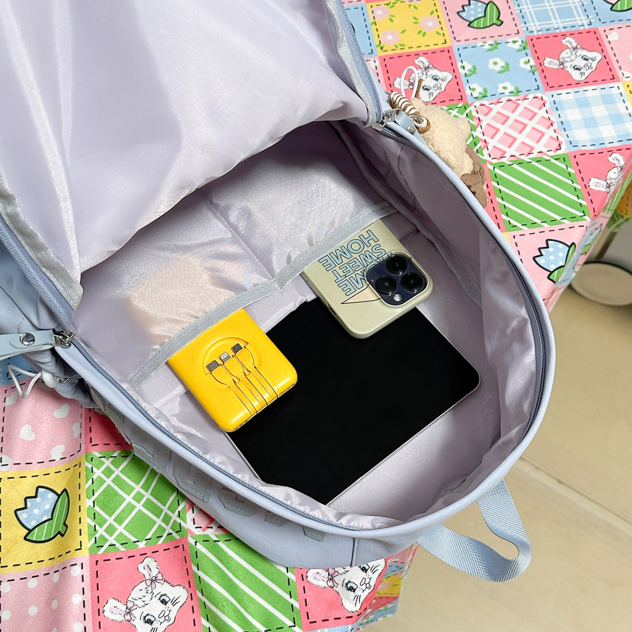 Letter Trendy High College Simple Versatile Women's Backpack
