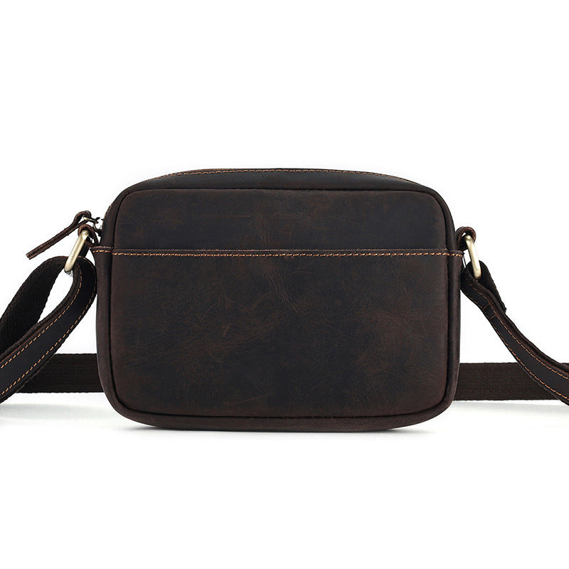 Men's First Layer Cowhide Genuine Leather Retro Backpacks