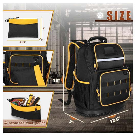 Tool Strong Durable Electrician Housekeeping Maintenance Weak Current Engineering Large Leisure Backpack