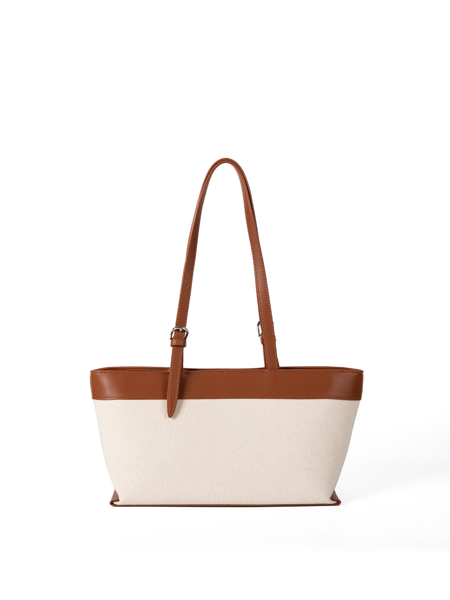Women's Spring Canvas Stitching Design Korean Large Capacity Daily Commuter Tote Bags