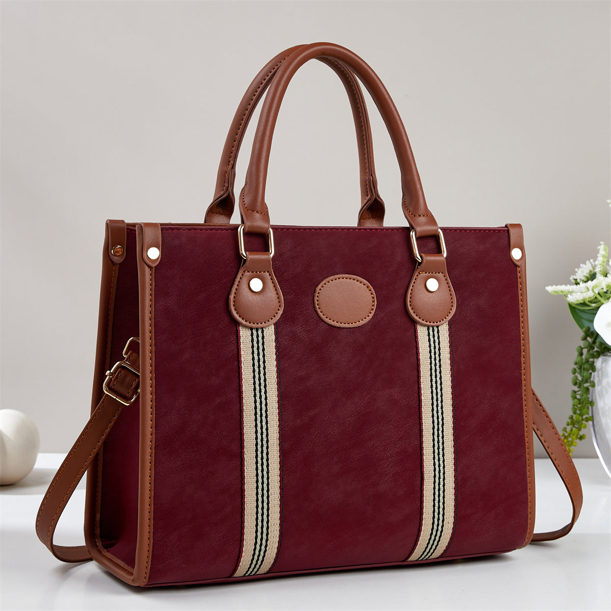 Women's Large Capacity Totes Simple Commute Portable Shoulder Bags