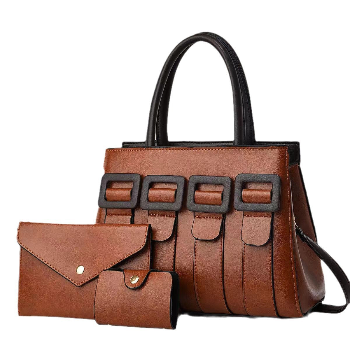 Women's Niche Commuter Set Large Capacity Texture Bags