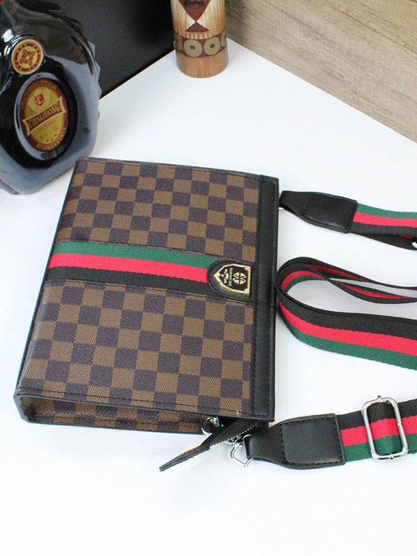 Men's & Women's Business Hard Large Capacity Plaid Trendy Handbags