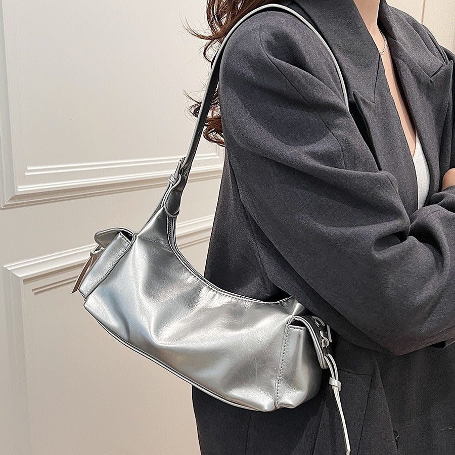 Korean Style Trendy Hot Bow Motorcycle Female Women's Shoulder Bag