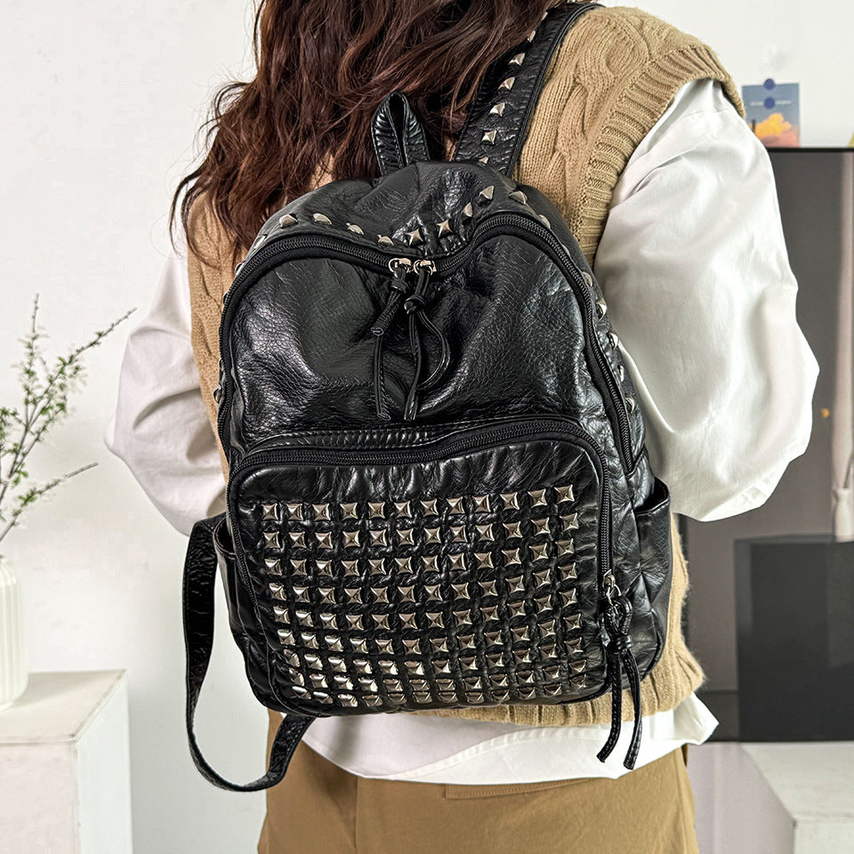 Classy Cool Vintage Computer Out Rivet Women's Backpack