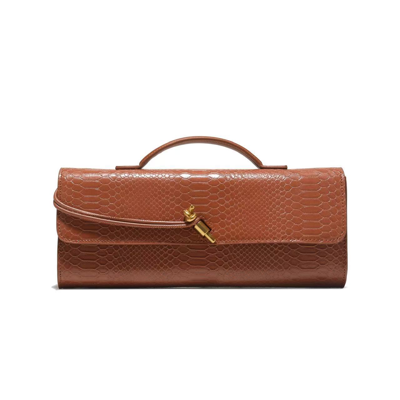 Women's Holding Dinner Vintage Stone Pattern Chinese Baguette Organ Women's Handbag