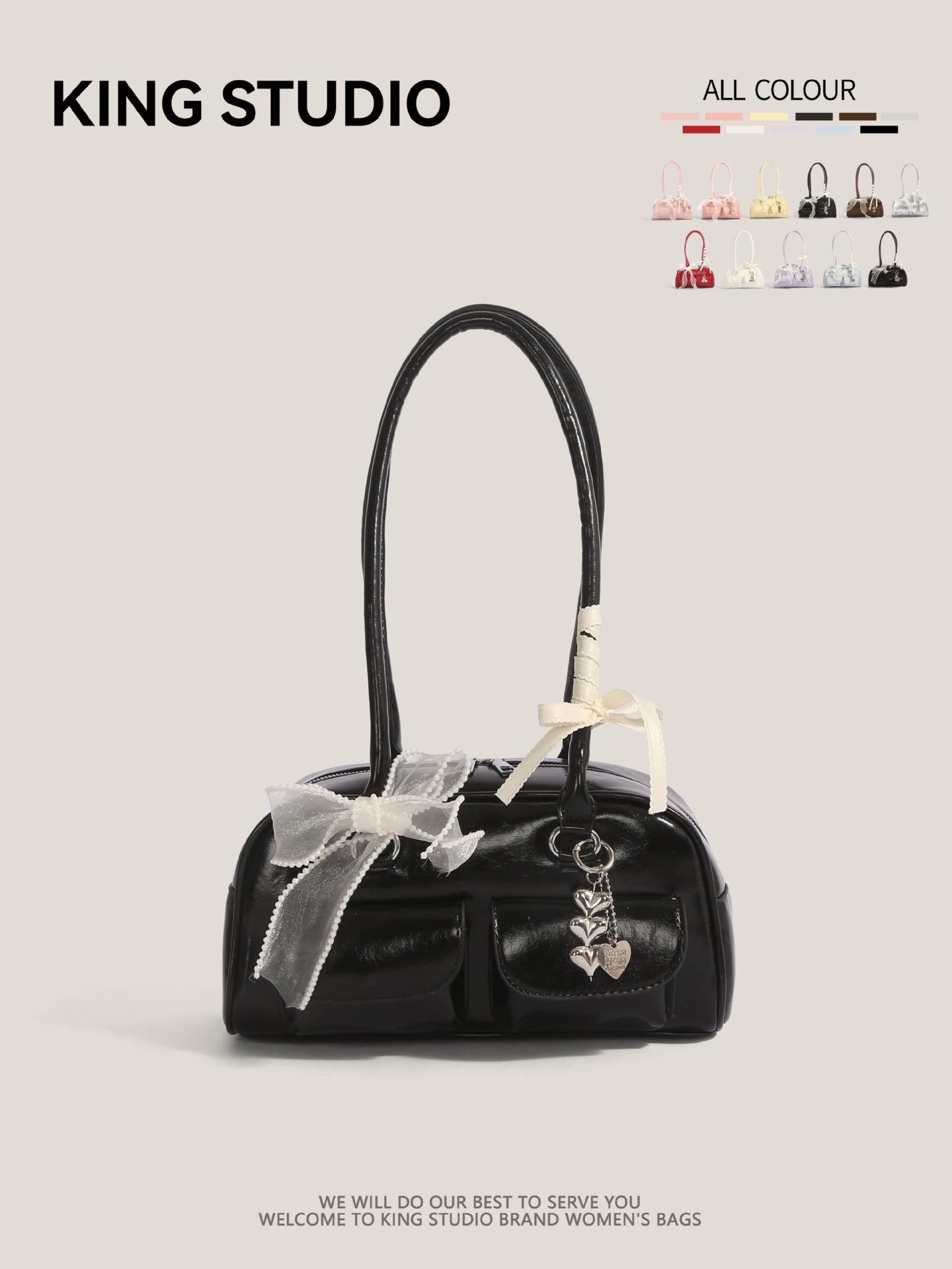 Women's Needle Xu Bowling Large Capacity Underarm Women's Shoulder Bag