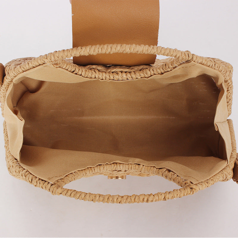 Women's Retro Fashion Woven Advanced Texture Minority Simple Design Women's Messenger Bag