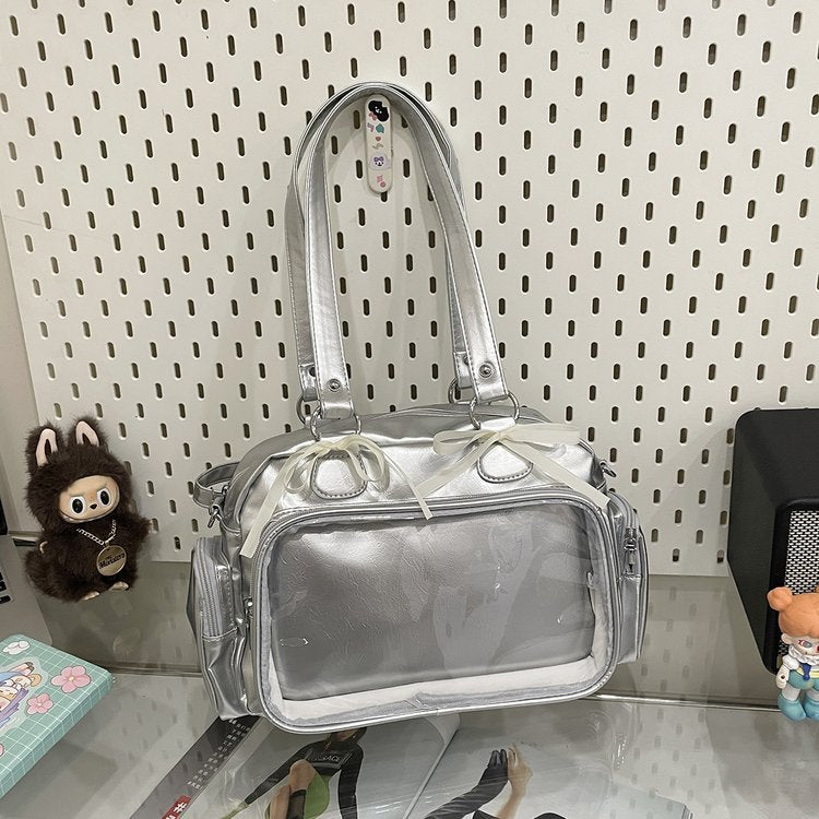 Lightweight Transparent Cartoon Cute Uniform Portable Secondary Bags