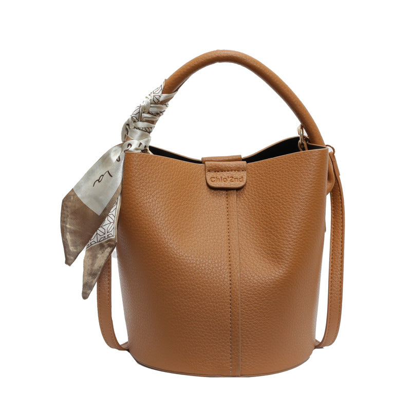 Women's High-grade Soft Leather Lychee Pattern Fashion Shoulder Bags