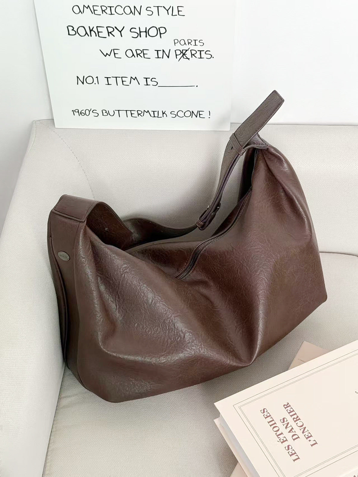 Women's Large Capacity Totes Dark Dumpling High-grade Women's Messenger Bag