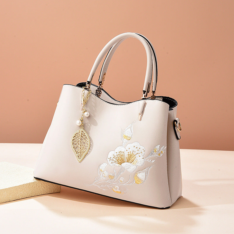 Women's Mother's Day Gift Light Luxury Elegant National Style Large Capacity Women's Shoulder Bag