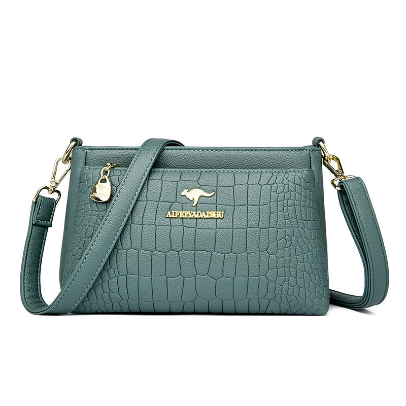 Embossed Large Capacity Underarm Multipurpose Portable Women's Messenger Bag