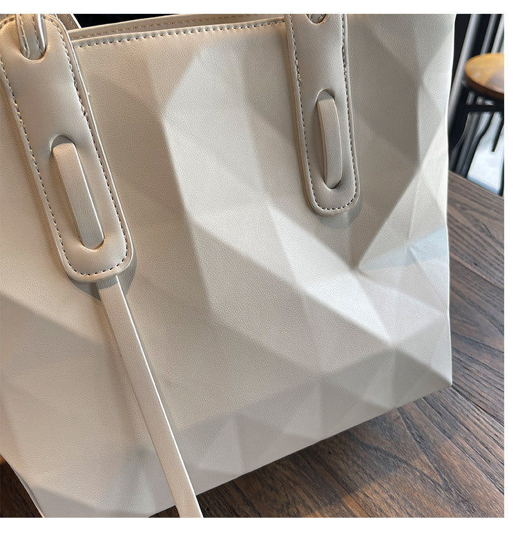 Women's Design Geometric Folding Rhombus Shopping Bags