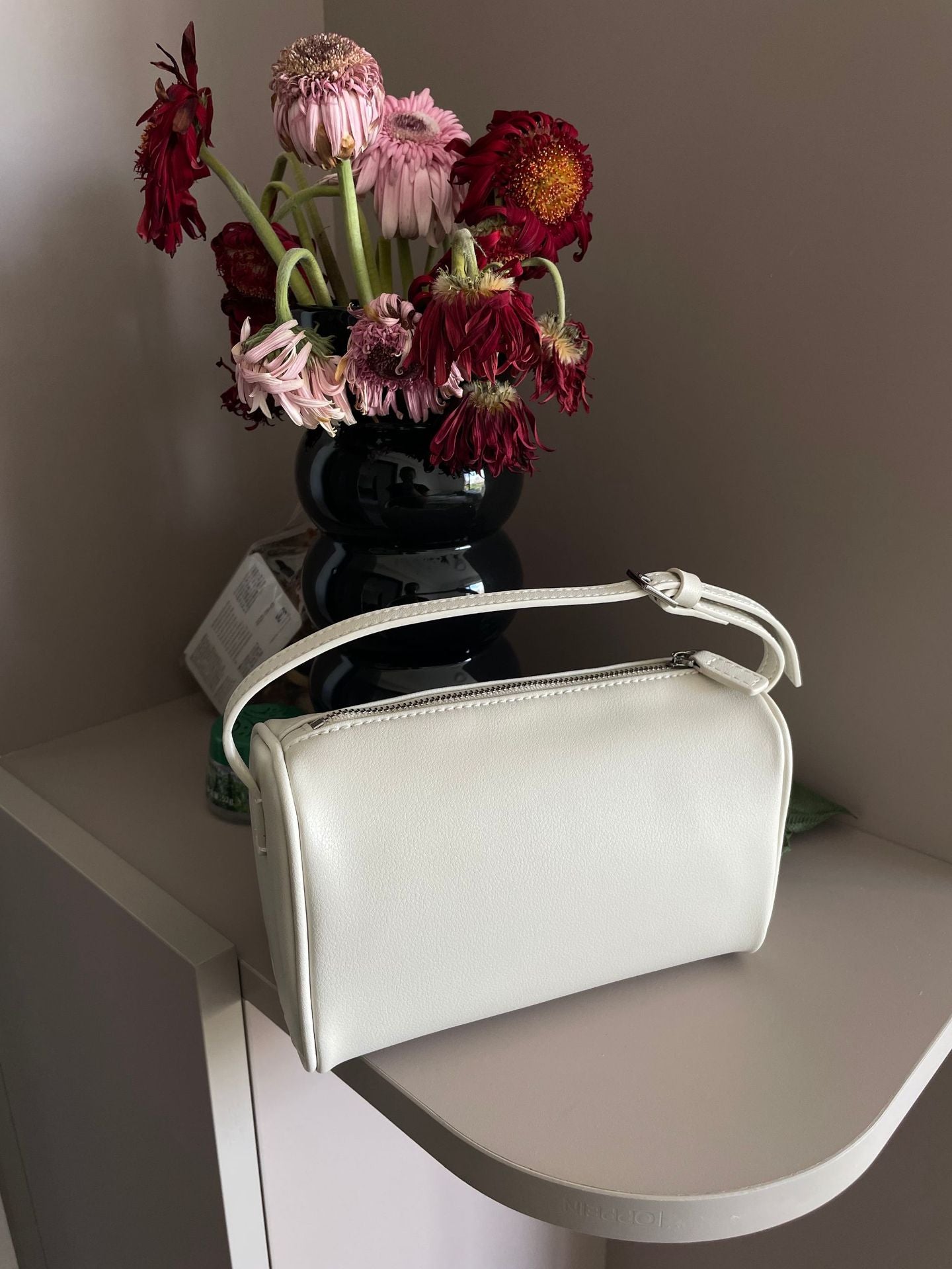 Niche Leather Style Pen High-grade Pencil Women's Handbag