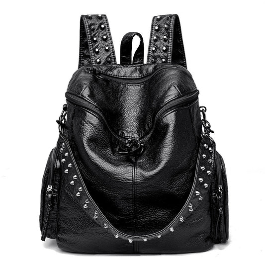 Women's Trendy Spring Fashionable Rivet Strap Sweet Women's Backpack