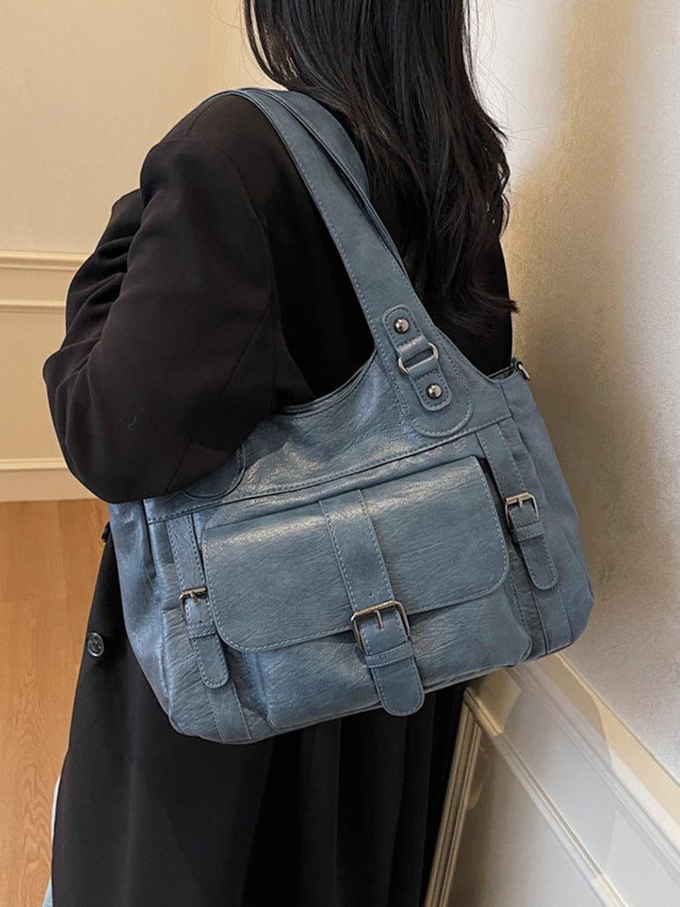 Women's Retro Simple Portable Design Commuting Women's Shoulder Bag